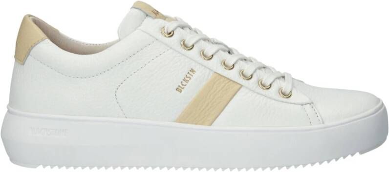 Blackstone Witte Sojaboon Sneaker White Dames