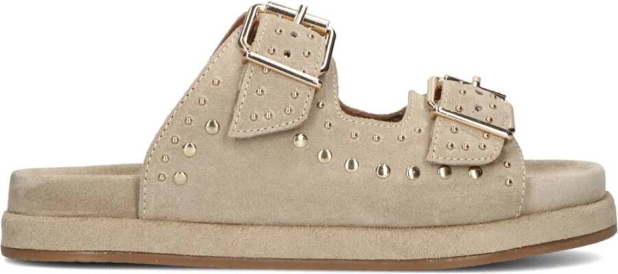 Blasz Beige Suède Comfort Slippers