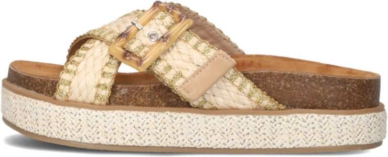 BLASZ Slippers Dames 0663-3 Maat: 42 Materiaal: Raffia Kleur: Beige - Foto 6