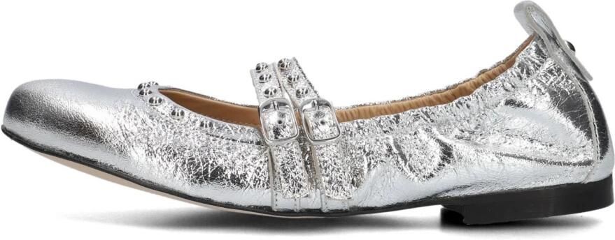 Blasz Zilver Metallic Ballerina's met Smokkant - Foto 4