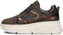 BLASZ Jana-09 Sneakers Dames Leren Sneaker Bruin - Thumbnail 2