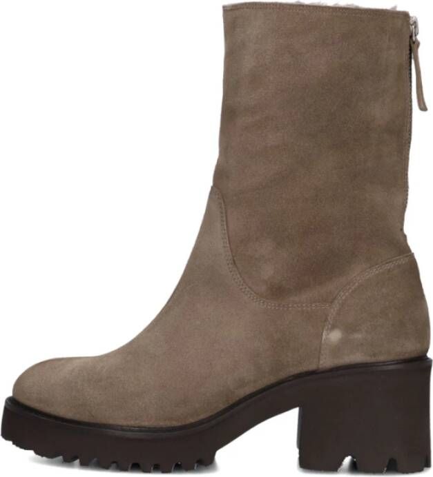 Blasz Taupe Suède Enkellaarzen Evs-2963