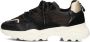 Omoda Alicia 402-k Sneakers Dames Leren Sneaker Zwart - Thumbnail 4