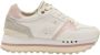 Blauer Roze Leren Sneaker met Grijze Suède White Dames - Thumbnail 3