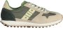 Blauer Sportieve Vetersneakers Beige Contrast Logo Beige Heren - Thumbnail 1
