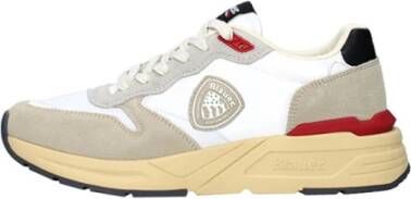Blauer Beige Sneakers voor Mannen