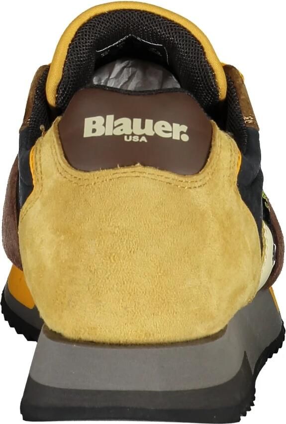 Blauer Bruine Suède en Grijze Stoffen Sneaker Queens Model Brown Heren - Foto 2