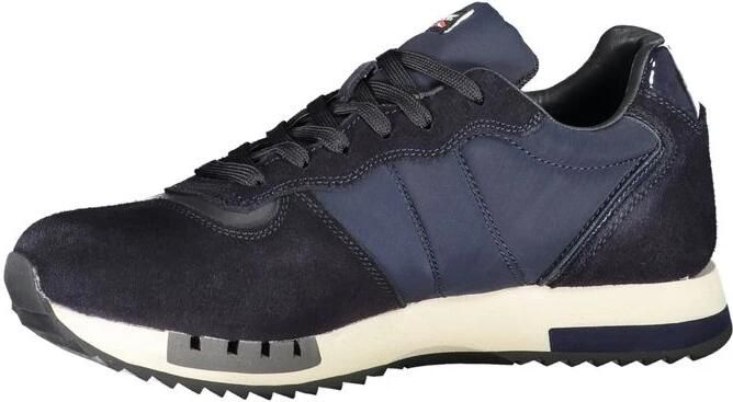 Blauer Heren Blauw Navy Suede Tessuto Queens Sneaker Blauw Heren - Foto 4
