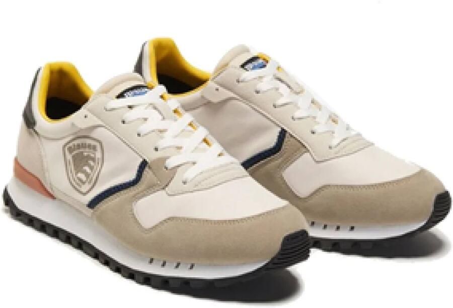 Blauer Heren Lage Sneakers van Synthetisch Leer Multicolor - Foto 3
