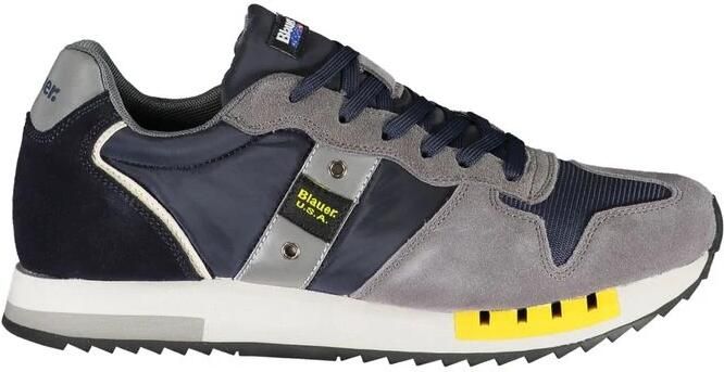 Blauer Blauwe Contrast Sneakers: Verhoog Je Stap Multicolor Heren