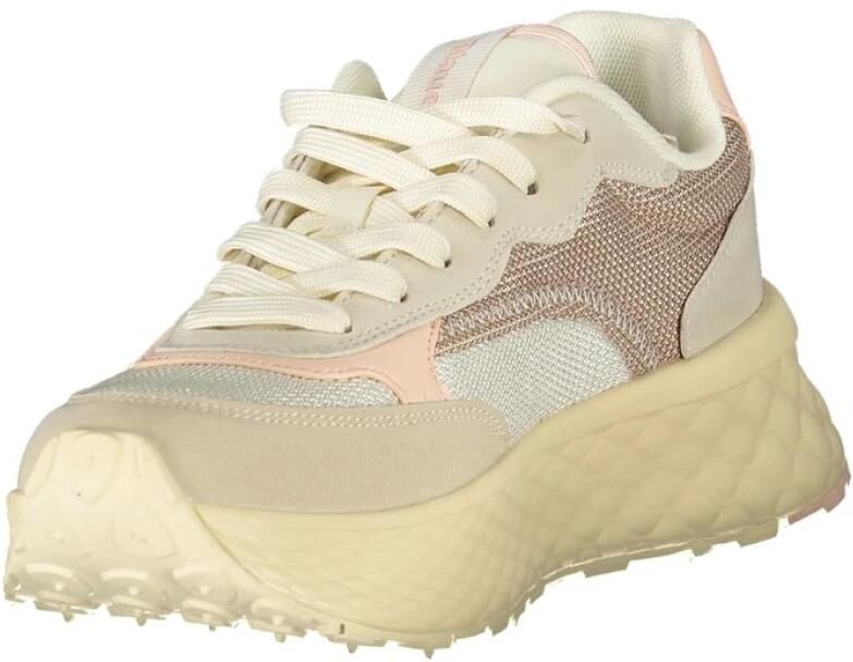 Blauer Suède Dames Sneakers met Hoge Rubberen Zool - Foto 2