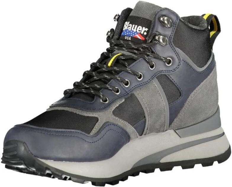 Blauer High-top Vetersneaker
