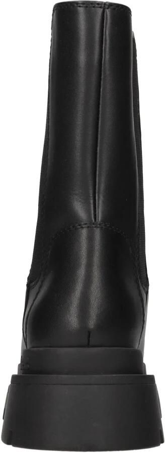 Blauer Zwarte leren enkellaars met iconisch schild Black Dames - Foto 5