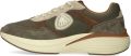 Blauer.USA Sneakers laag 'BLAUER LANDER02 NYS military brown scarpe uomo sneakers lacci camoscio tessuto' ombergrijs - Groen