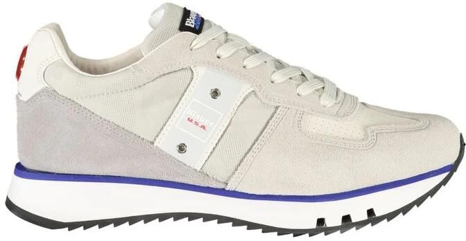 Blauer Grijze Sneakers Tokyo01 Leer Stof - Foto 2