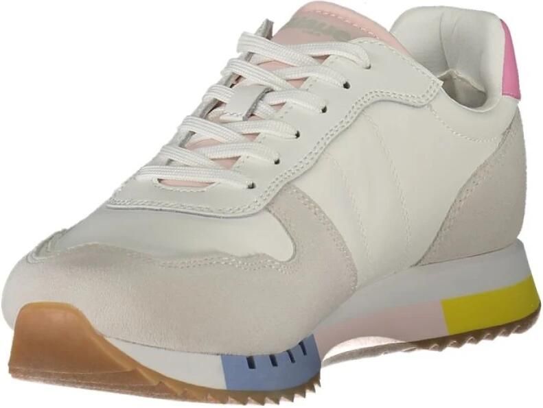 Blauer Lace-Up Sneakers met Uitneembare Binnenzool