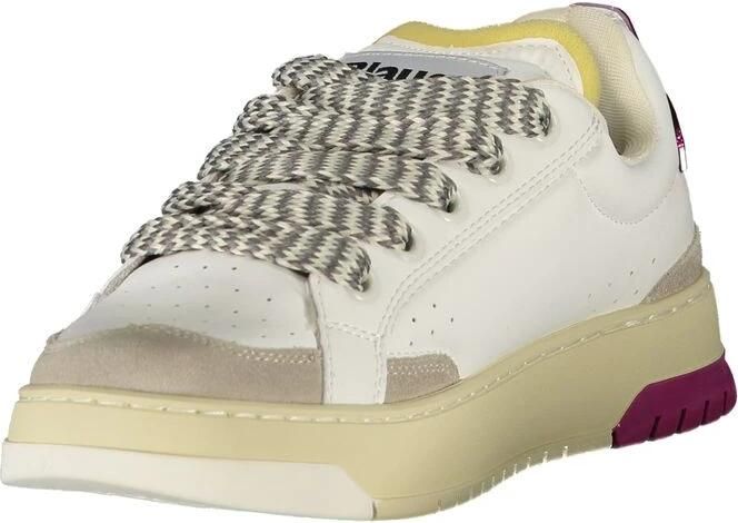 Blauer Levendige Leren Sportieve Sneakers met Verwijderbare Binnenzool