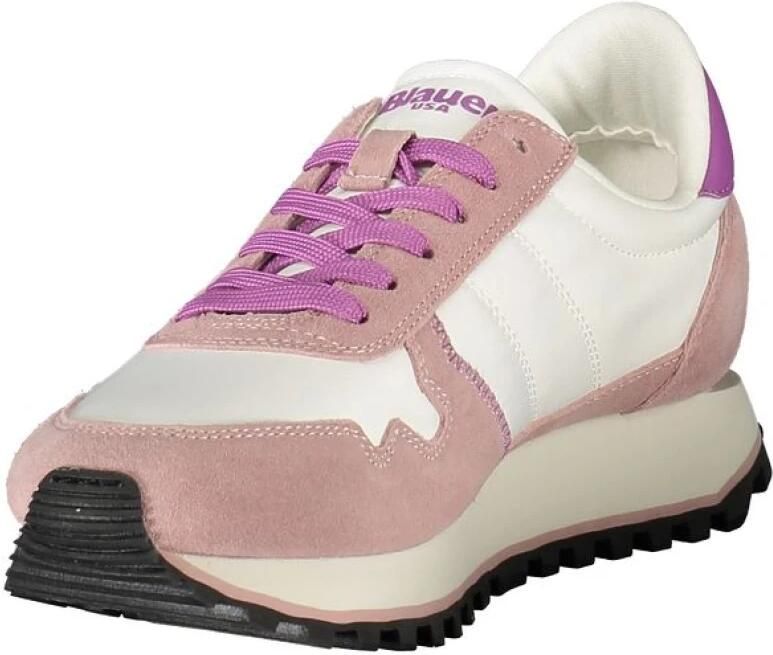 Blauer Leren Sneaker