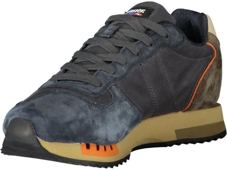 Blauer Leren Sneaker