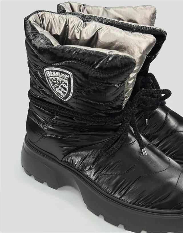 Blauer Metallic Zwarte Dameslaars Zwart Dames - Foto 2