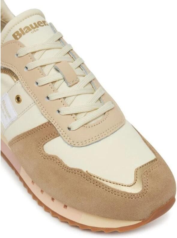 Blauer Nylon Suède Sneaker - Foto 2