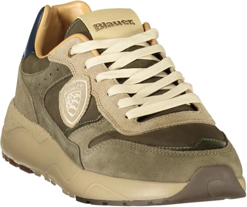 Blauer USA Sneakers van leermix met logodetail model 'OZARK'