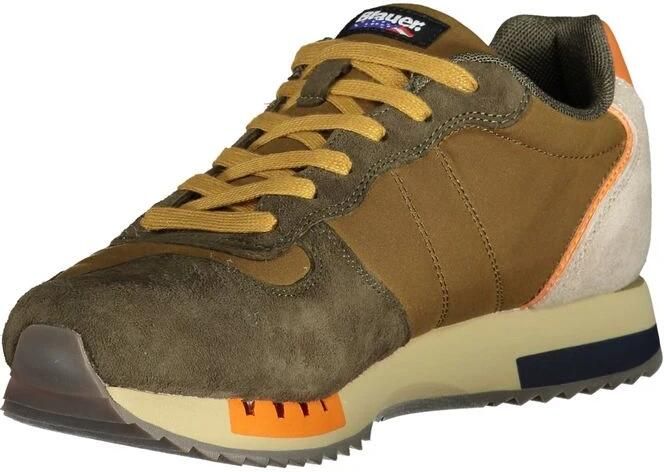 Blauer Bruine Herensportschoenen met Veters Brown Heren