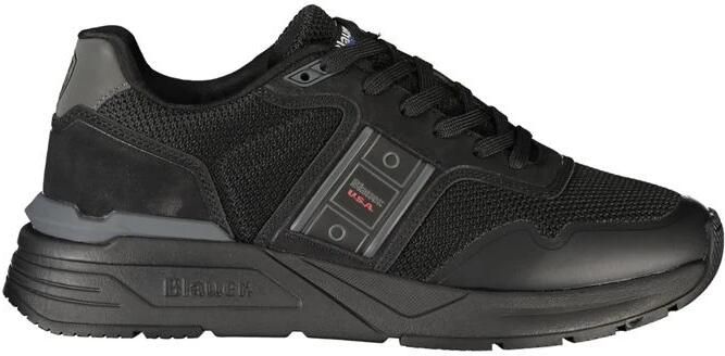 Blauer Zwarte Veterschoenen met Contrasterende Details - Foto 2