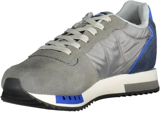 Blauer Elegante grijze sportsneakers met contrasterende accenten Multicolor Heren - Foto 4