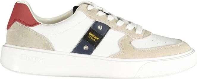 Blauer Witte Polyester Sneaker - Foto 2