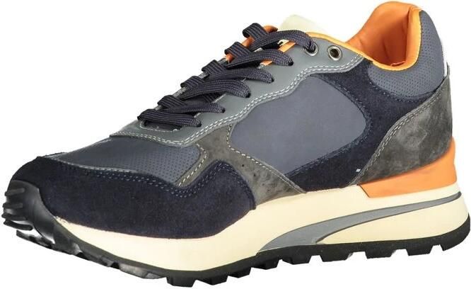 Blauer Sportieve Blauwe Veterschoenen met Contrastdetails - Foto 2