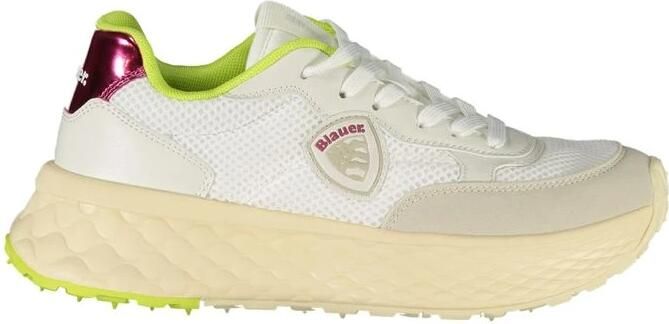 Blauer Witte Damesneaker Polyester Sportschoenen - Foto 6