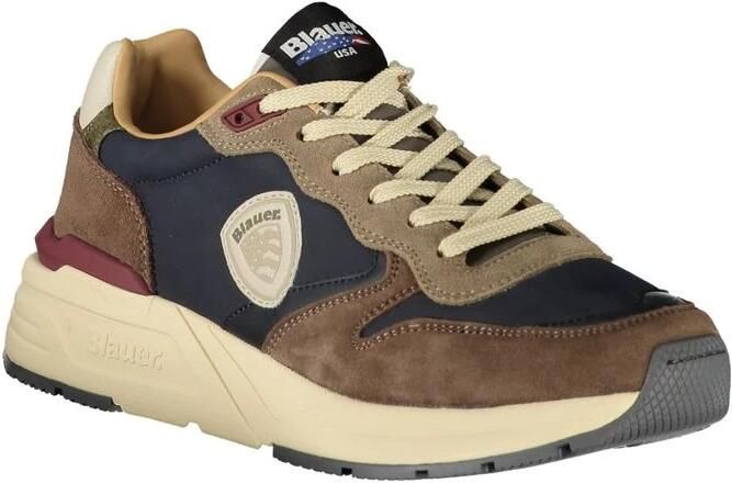 Blauer Groene Sneakers met Contrastlogo Multicolor Heren - Foto 7