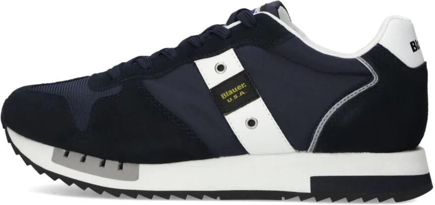 BLAUER Lage Sneakers Heren Queen01 Textiel Blauw - Foto 1