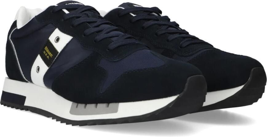 BLAUER Lage Sneakers Heren Queen01 Textiel Blauw - Foto 2