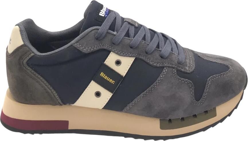 Blauer.USA Sneakers laag donkerblauw grijs aardetinten wit - Foto 12