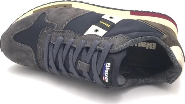 Blauer.USA Sneakers laag donkerblauw grijs aardetinten wit - Foto 16