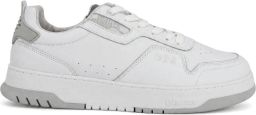 Blauer Witte Leren Sneakers Model S3Harper07 Lea White Heren