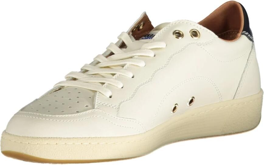 Blauer Witte Polyester Sneaker met Contrastdetails - Foto 2