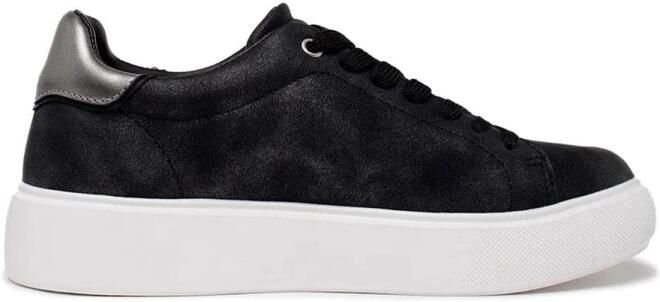 Blauer Shimmer PU Nubuk Sneaker