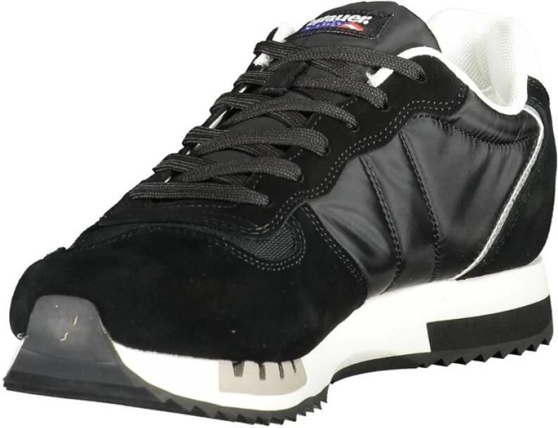 Blauer Zwarte Heren Sneaker Urban Chic Stijl - Foto 2