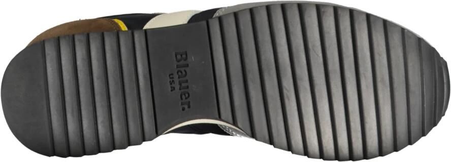 Blauer Grijze Polyester Sneaker met Contrastdetails - Foto 3