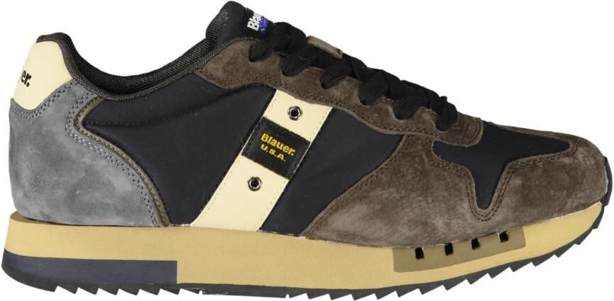 BLAUER Lage Sneakers Heren Queens01 Suède Blauw