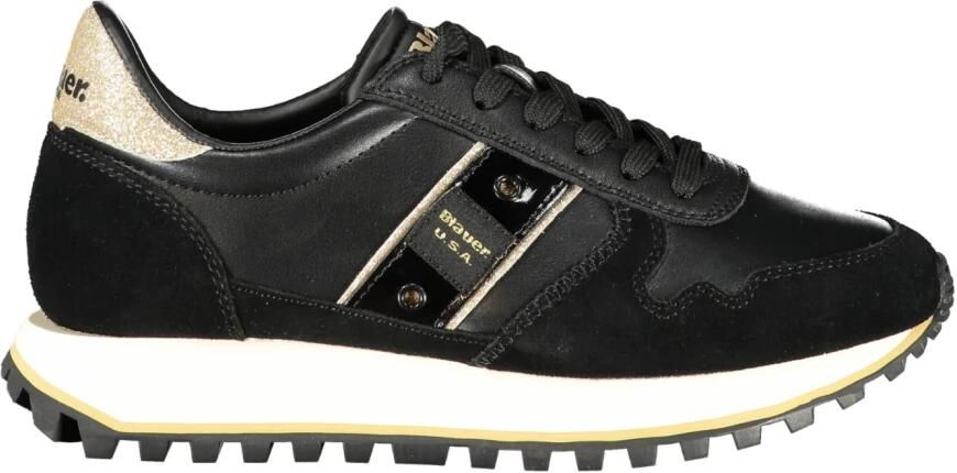 BLAUER Lage Sneakers Dames Millen03 Suède Zwart - Foto 2