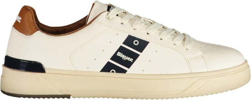 Blauer Witte Polyester Sneakers voor Mannen - Foto 2
