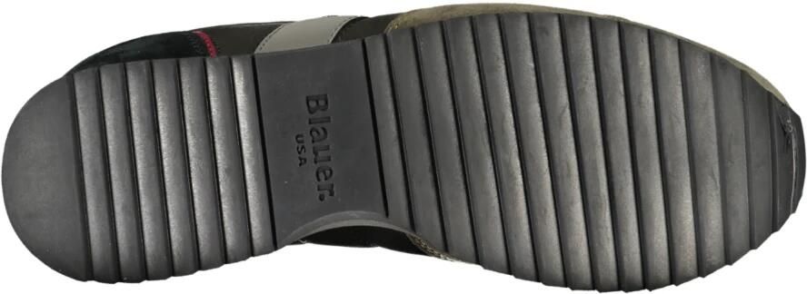 BLAUER Lage Sneakers Heren Queens01 Maat: 40 Materiaal: Suède Kleur: Zwart - Foto 3