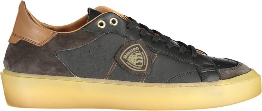 Blauer USA Leather Low Top Sneakers Black