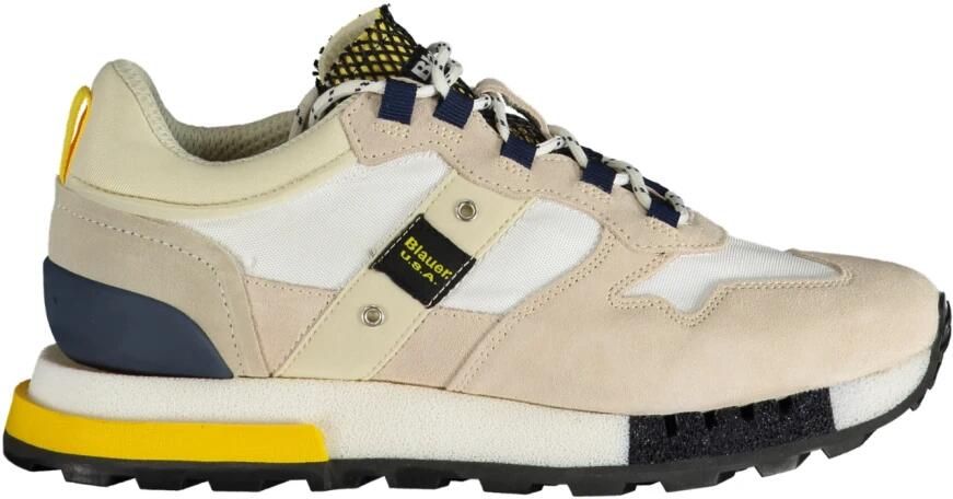 Blauer Casual Stijl Witte Polyester Sneakers - Foto 2