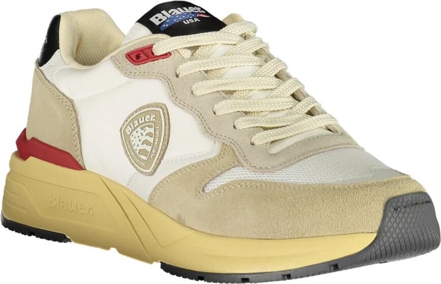 Blauer Beige Polyester Heren Sneaker - Foto 4