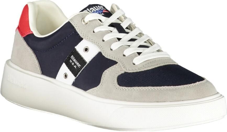 Blauer Blauwe Leren Heren Sneaker - Foto 4